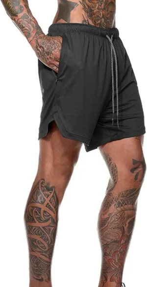 2 In 1 Joggingg Shorts Dry Fit Workout Shorts Running Stretch Quick Dry Shorts Sports Workout Gym