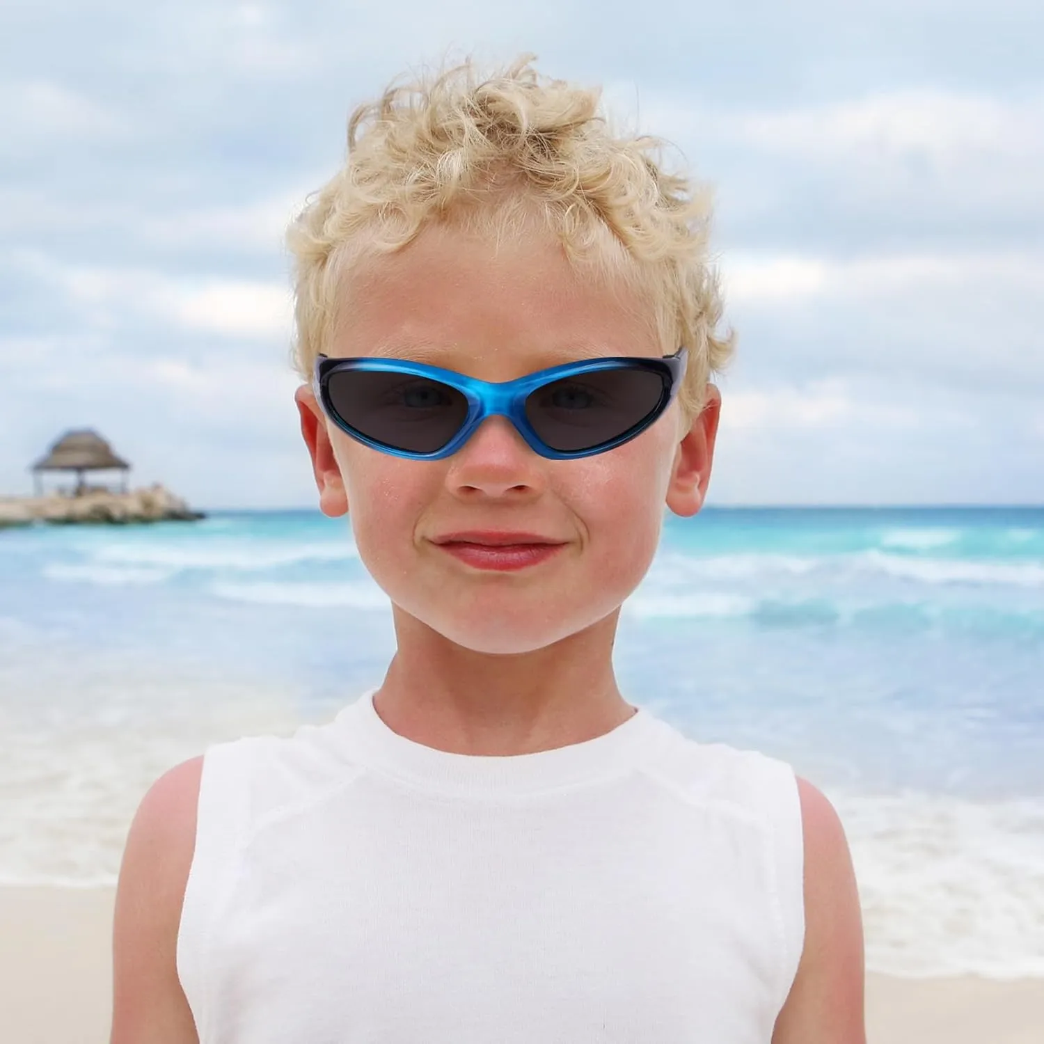 3-pairs Kids fashionable flame texture Sunglasses, for Kids Age 3-10, Toddler Sunglasses Boys Anti-UV Protection