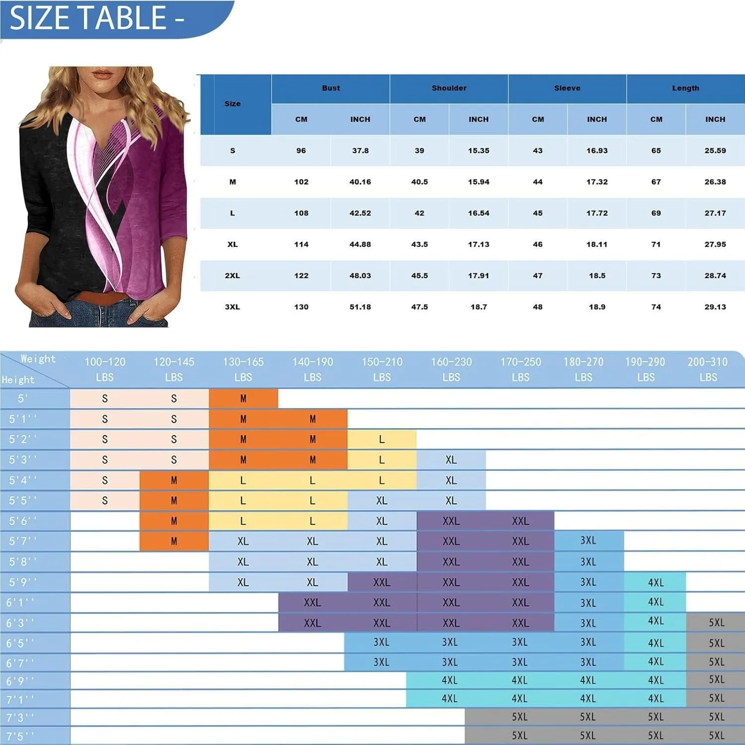 3/4 Length Sleeve Womens Tops Plus Size,Basic Elbow Sleeve Workout Top Striped Shirt Crew Neck 3 Quarter Sleeve Tees