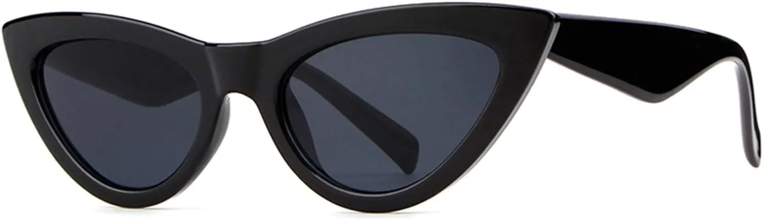 ADE WU Classic Cat Eye Sunglasses For Women Retro Vintage Cateye Sun Glasses UV400 Protection