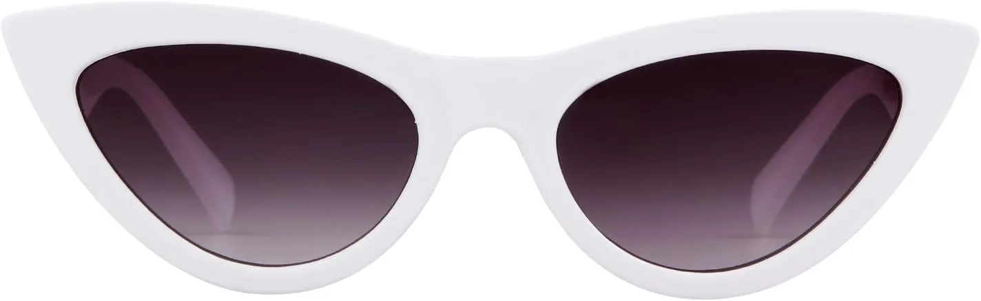 ADE WU Classic Cat Eye Sunglasses For Women Retro Vintage Cateye Sun Glasses UV400 Protection