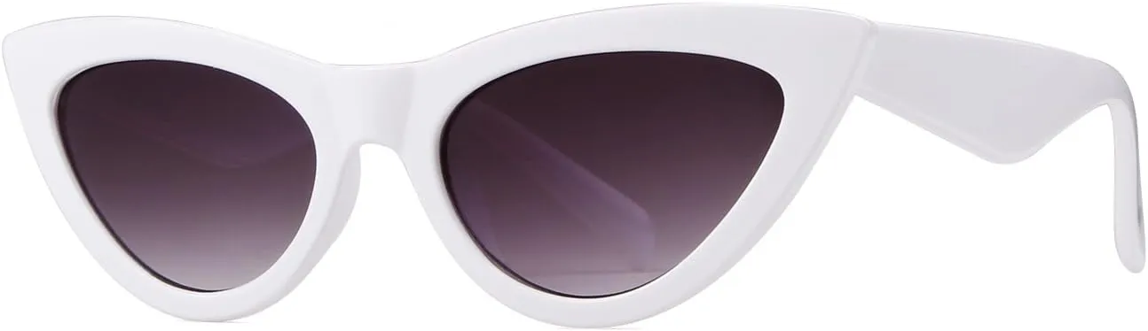 ADE WU Classic Cat Eye Sunglasses For Women Retro Vintage Cateye Sun Glasses UV400 Protection