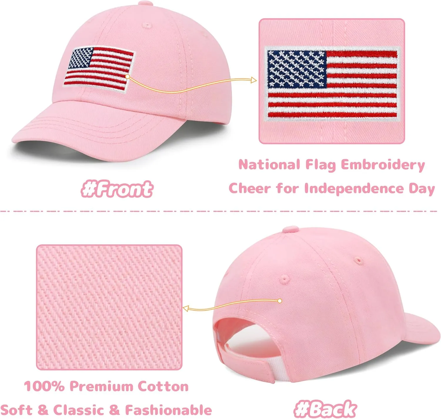 Baby Baseball Cap Toddler Baseball Hat American Flag Hat Infant Hat Baby Ball Cap Kids Baeball Hat Toddler Trucker Hat