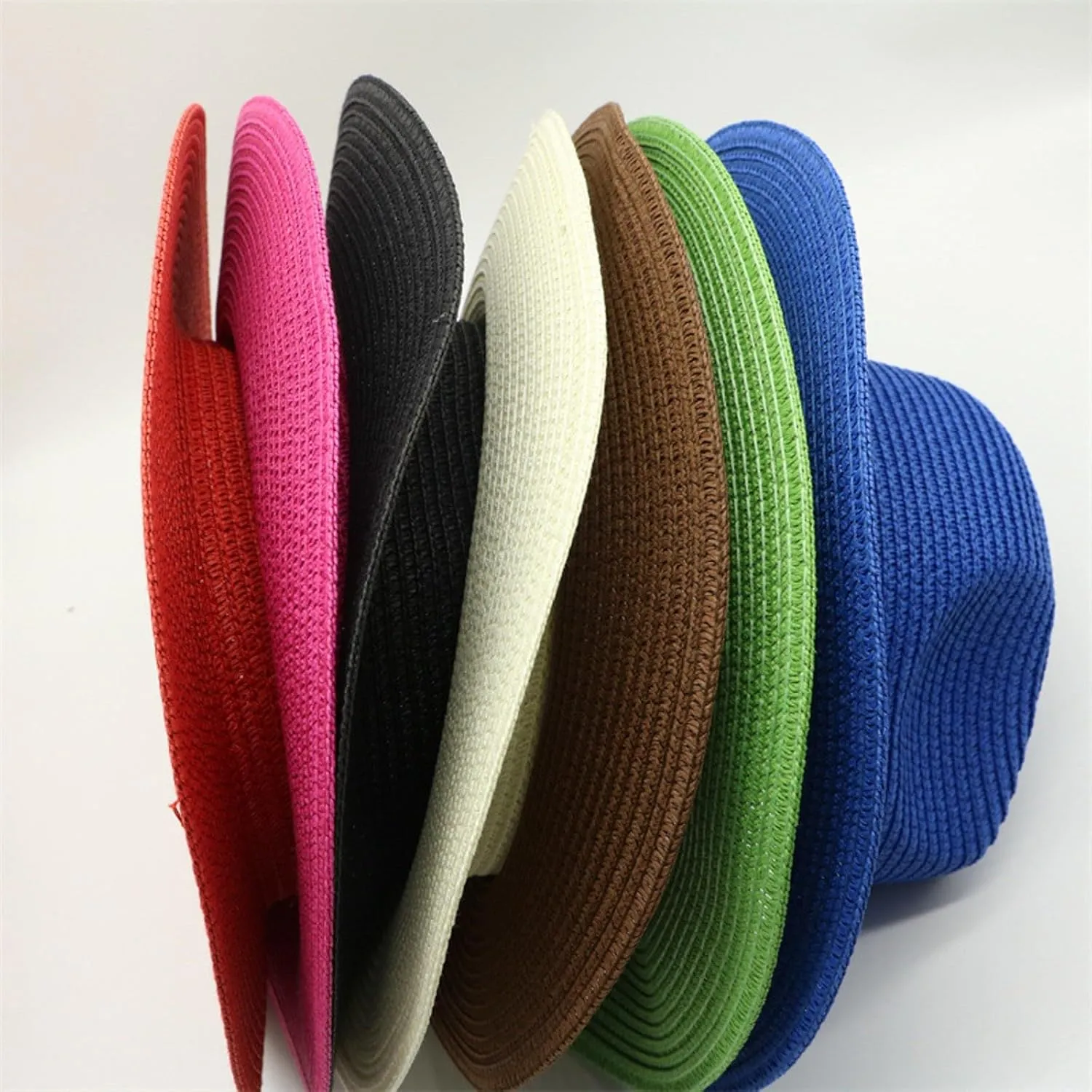 Beach Sun Hats for Women Universal Wide Brim Convenient Soft Floppy Summer Hat Foldable Roll Up Cap