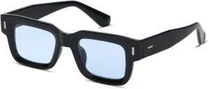 Black Square Trendy Sunglasses Womens Mens Vintage Retro Rectangle Sun Glasses Fashion Classic Shades