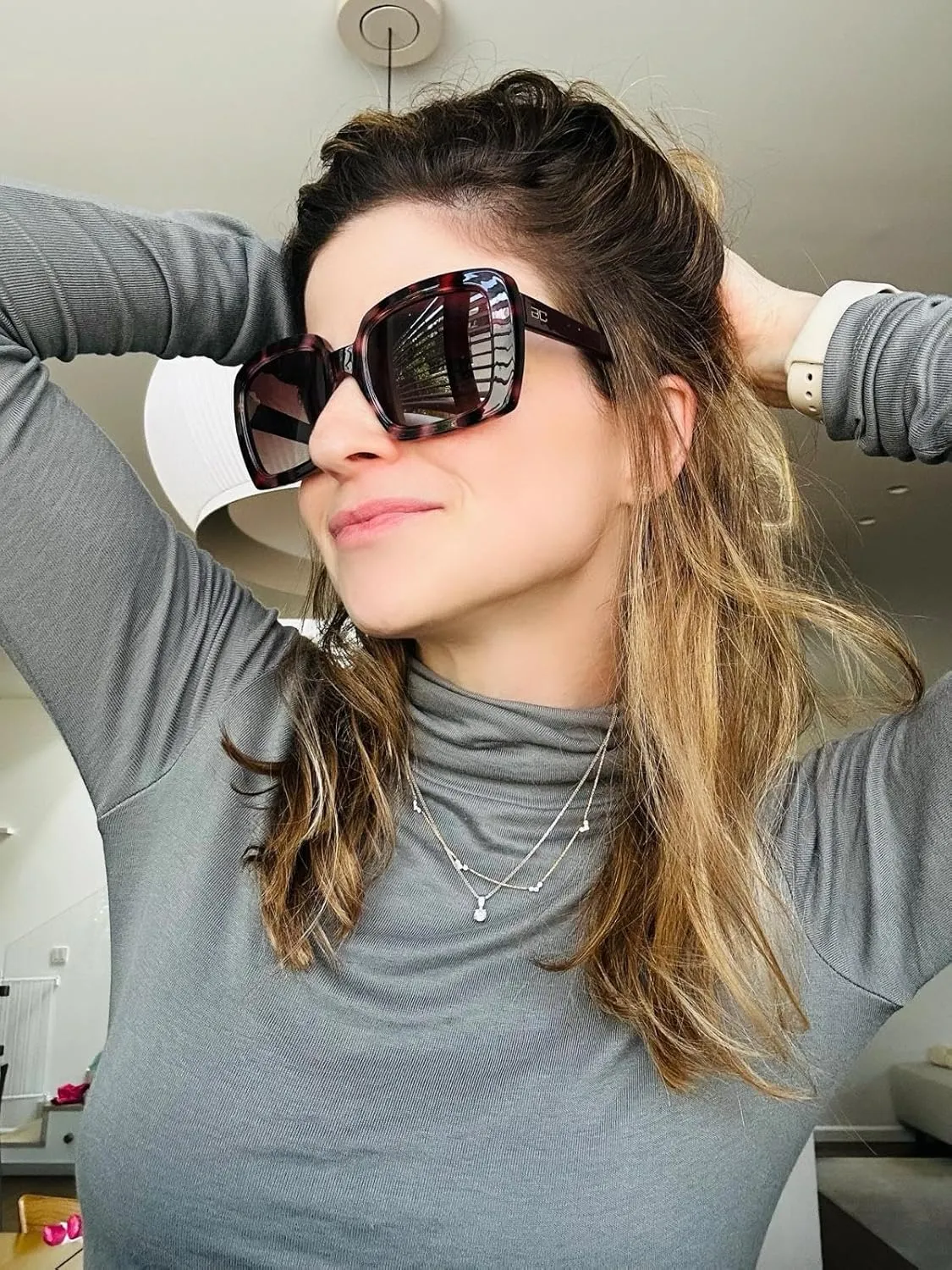 BLUE CUT Women Polarized Sunglasses Trendy Vintage Classic Style UV-400 Protection