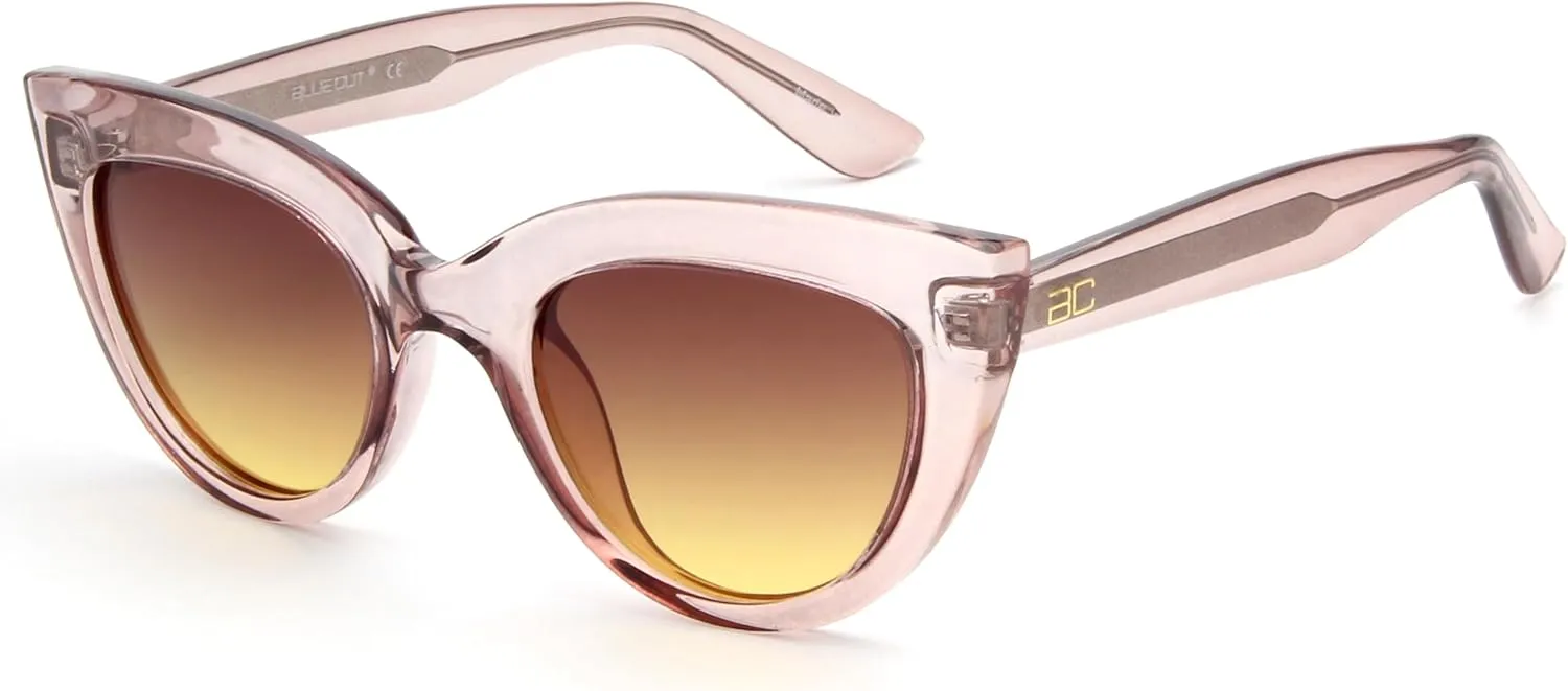 BLUE CUT Women Polarized Sunglasses Trendy Vintage Classic Style UV-400 Protection