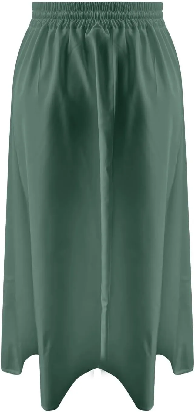 Boho Skirts for Women Lightweight Drawstring High Waisted Trendy Summer Flowy Floral Midi Skirts with Pockets
