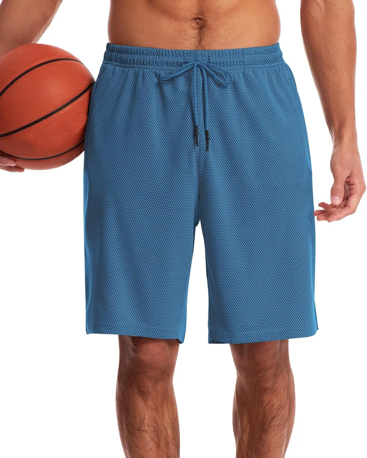 CANGHPGIN Mens Athletic Wear Mesh Basketball Shorts with Pockets, Quick Dry Gym Shorts 9 inch Running Workout Shorts for Men