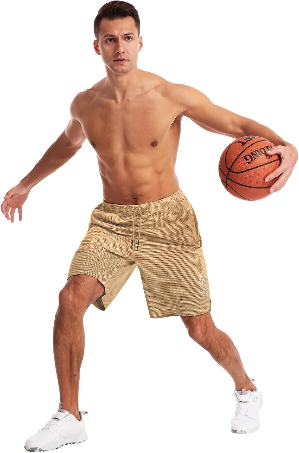CANGHPGIN Mens Athletic Wear Mesh Basketball Shorts with Pockets, Quick Dry Gym Shorts 9 inch Running Workout Shorts for Men