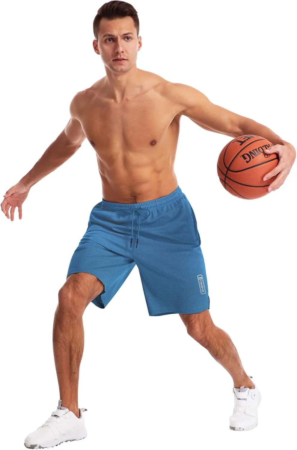 CANGHPGIN Mens Athletic Wear Mesh Basketball Shorts with Pockets, Quick Dry Gym Shorts 9 inch Running Workout Shorts for Men