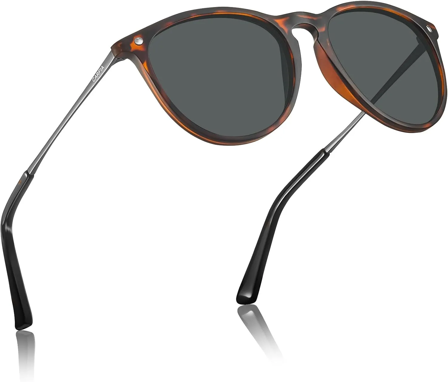CARFIA Trendy Sunglasses for Women Polarized UV Protection Classic Retro Style CA5100