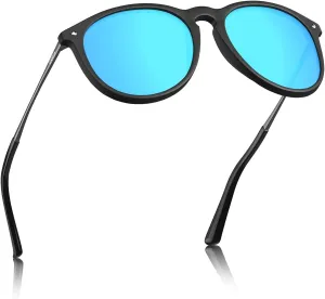 CARFIA Trendy Sunglasses for Women Polarized UV Protection Classic Retro Style CA5100