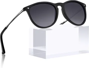 CARFIA Trendy Sunglasses for Women Polarized UV Protection Classic Retro Style CA5100