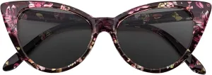 Cateye Sunglasses for Women Classic Vintage High Pointed Winged Retro Design
