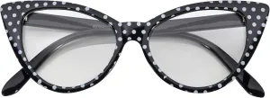 Cateye Sunglasses for Women Classic Vintage High Pointed Winged Retro Design