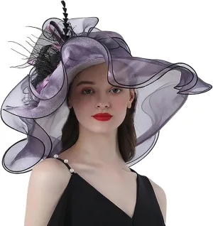 Church Hats for Women 2024 Elegant Womens Summer Sun Hat with Sun Protection Packable Wide Brim Hats