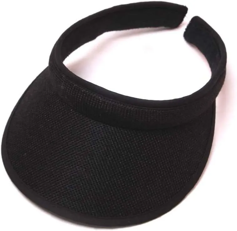 Classic Adjustable Sun Visor Hats for Men and Women Golf Open Top Round Brim Hats Sport Visors caps for Travel