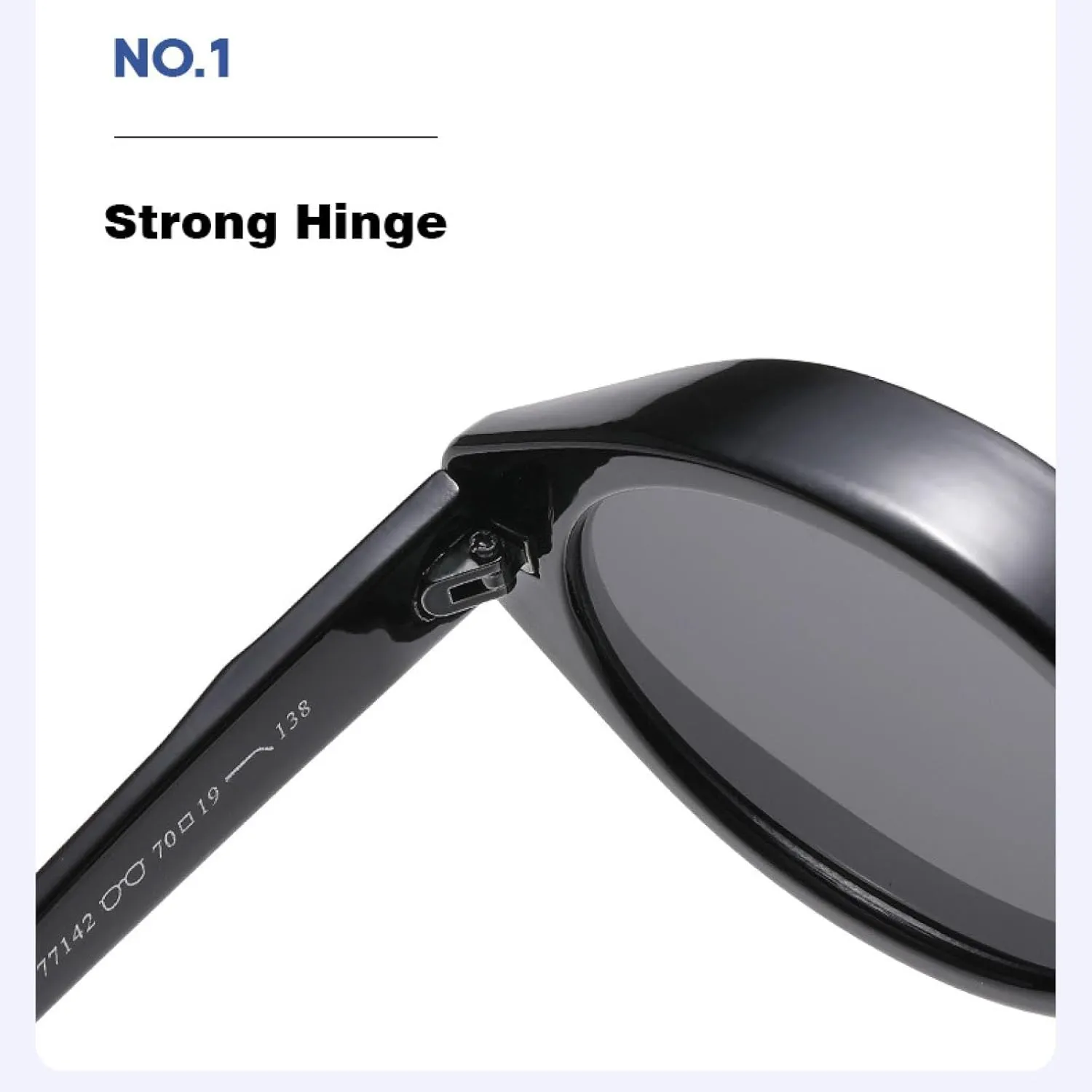 Classic Luxury Round Sunglasses Vintage Punk Style Uv400 Outdoor Driving Popular Fashion for Men and Women