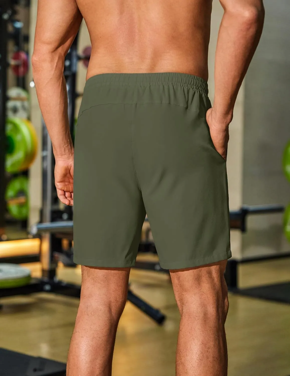 COOFANDY Men's Gym Workout Shorts 8 Inch Quick Dry Athletic Shorts Lightweight Drawstring Running Shorts