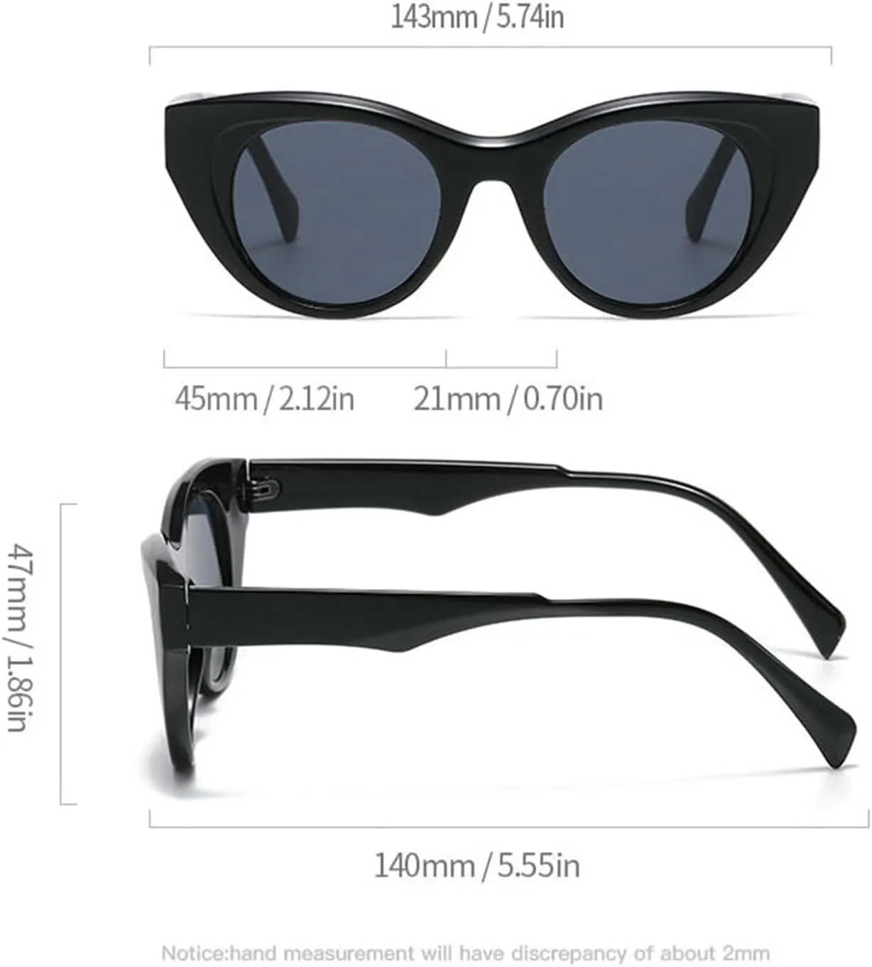 COTIA Classic Cat Eye Sunglasses for Women Men Fashion Cateye Vintage Outdoor Sun Glasses Eyewear