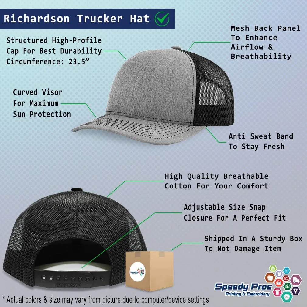 Custom Richardson Trucker Hat Lawn Enforcement Agency Embroidery Baseball Cap
