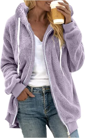 Daily Deals of Todays Black Zip Up Jacket Women Hooded Fleece Jacket Women Fleece Lined Utility Jacket Women Plus Size Womens Fleece Jackets Fleece Jacket Petite Women Winter Jackets