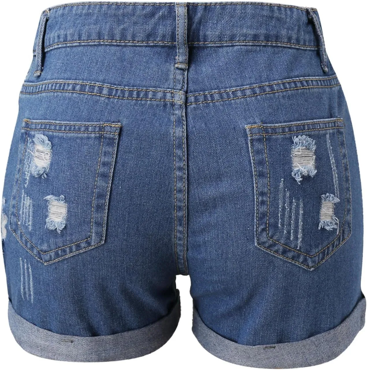 Denim Shorts for Women Stylish High Waisted Jean Shorts 2024 Summer Hem Distressed Short Jeans Causal Comfy Jean Shorts