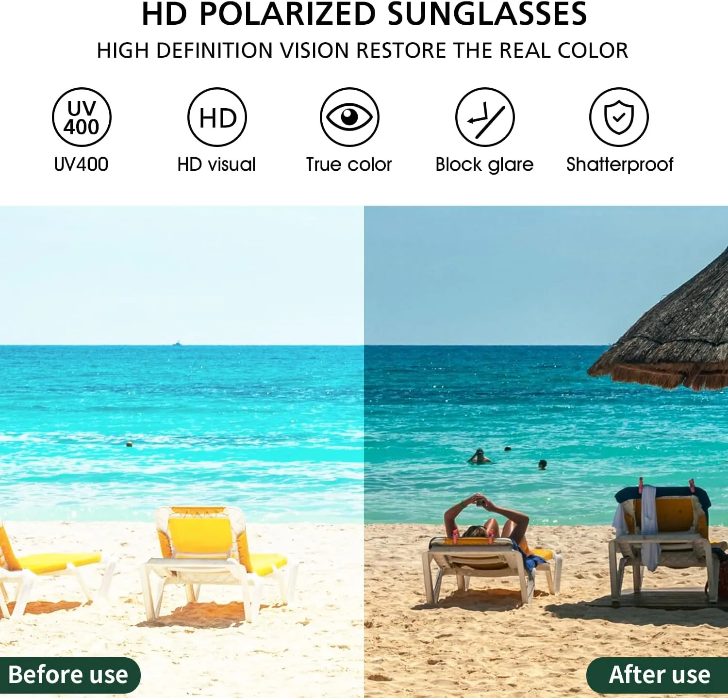 DUBERY Classic Polarized Sunglasses for Women Men Trendy Retro Designer Style Shades D550