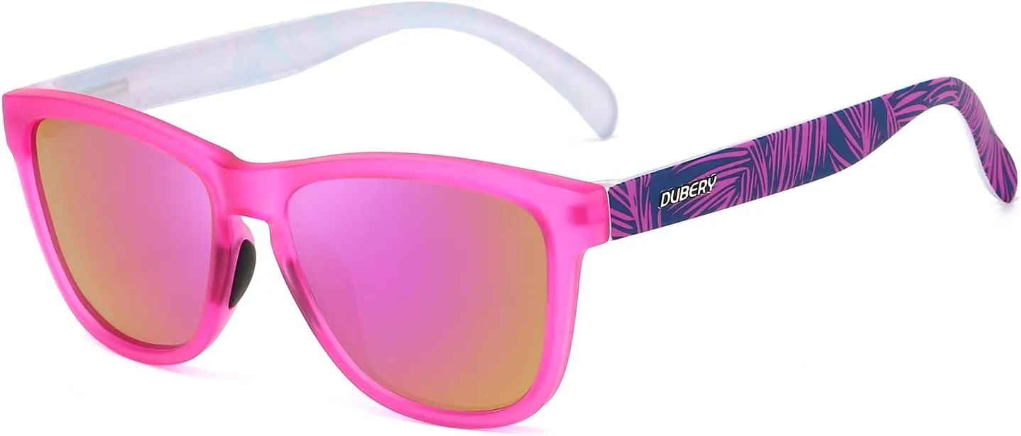 DUBERY Classic Polarized Sunglasses for Women Men Trendy Retro Designer Style Shades D550