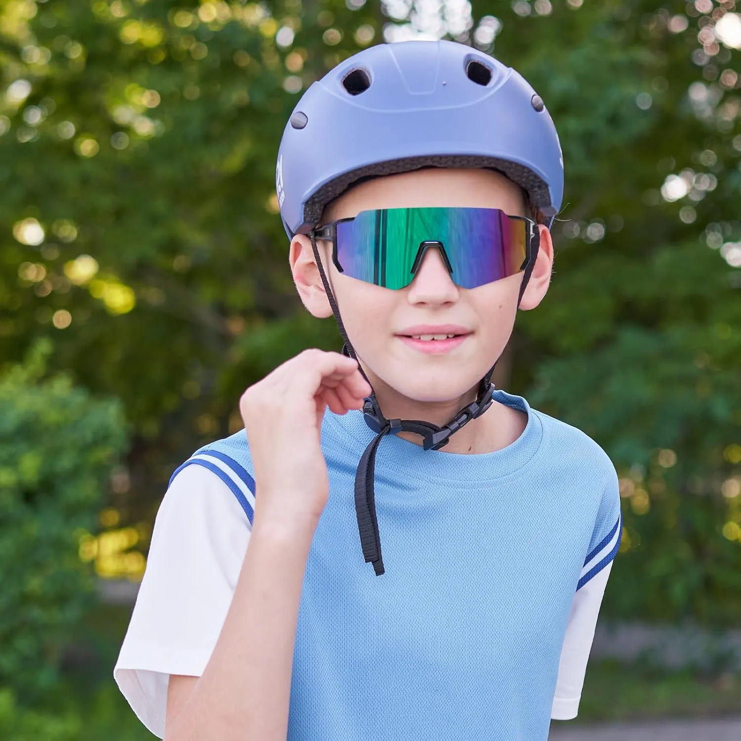 DUCO Polarized Kids Sunglasses Youth Sports Cycling Shades Lightweight Frame UV400 Child Boys Girls Baseball SunGlasses DK310