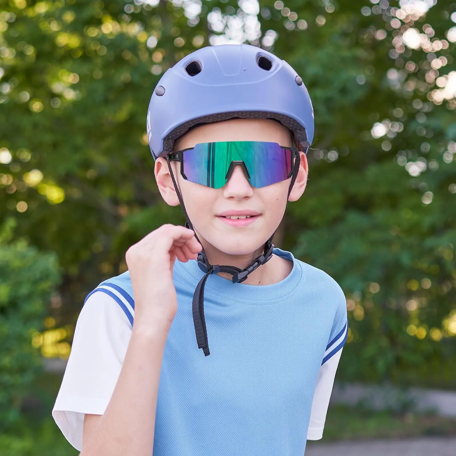 DUCO Polarized Kids Sunglasses Youth Sports Cycling Shades Lightweight Frame UV400 Child Boys Girls Baseball SunGlasses DK310