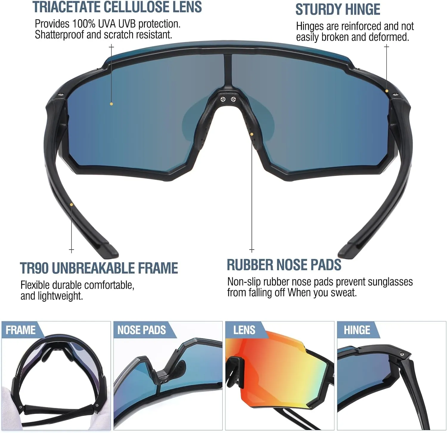 DUCO Polarized Kids Sunglasses Youth Sports Cycling Shades Lightweight Frame UV400 Child Boys Girls Baseball SunGlasses DK310