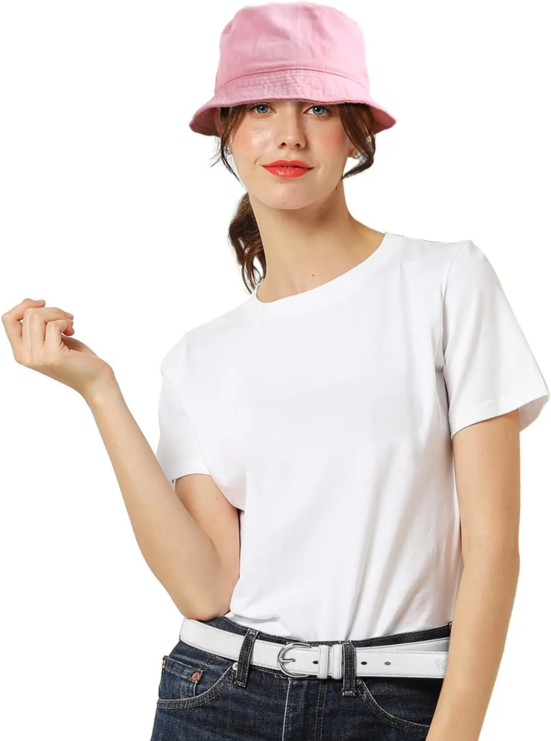 Falari Men Women Unisex Cotton Bucket Hat 100% Cotton Packable for Travel Fishing Hunting Summer Camp