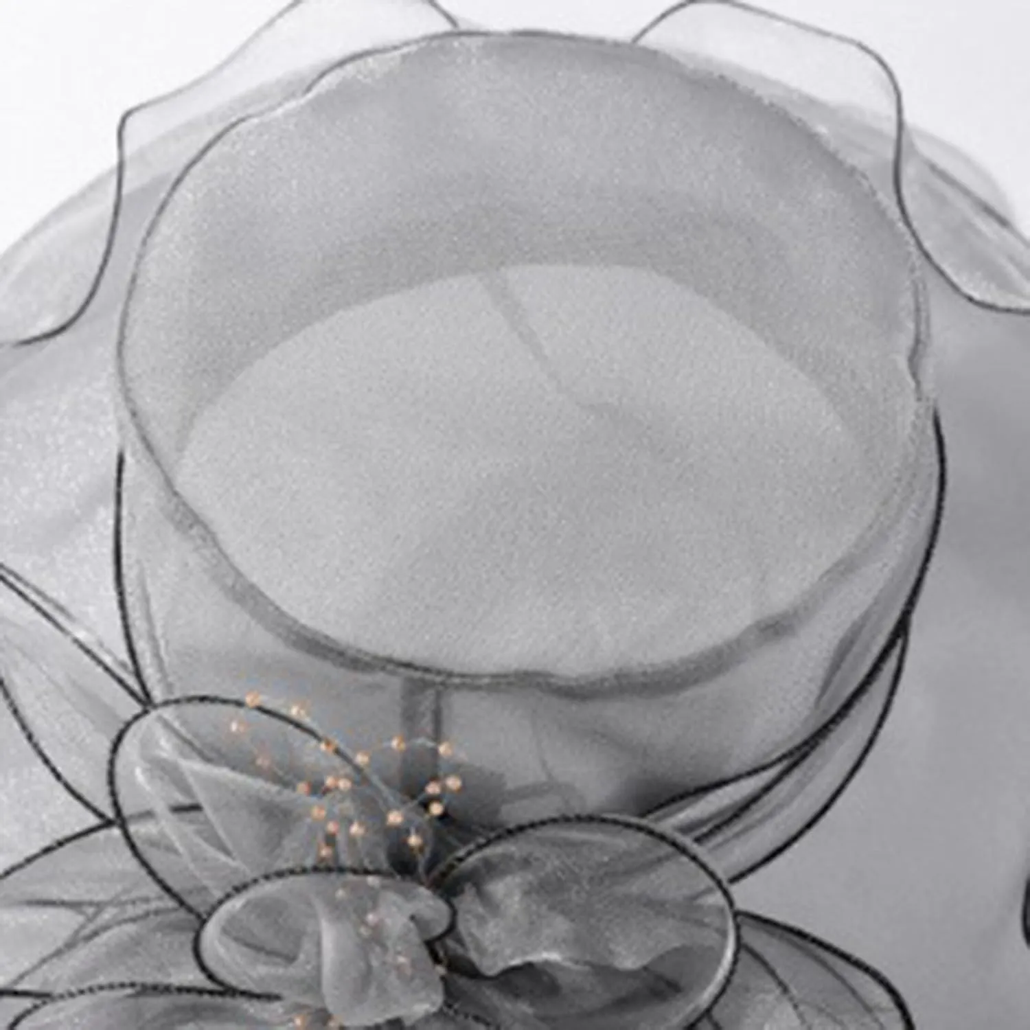 Fascinator Derby Hats for Women 2025 British Organza Church Wide Brim Bridal Tea Party Pearl Floral Bowler Hat Cap