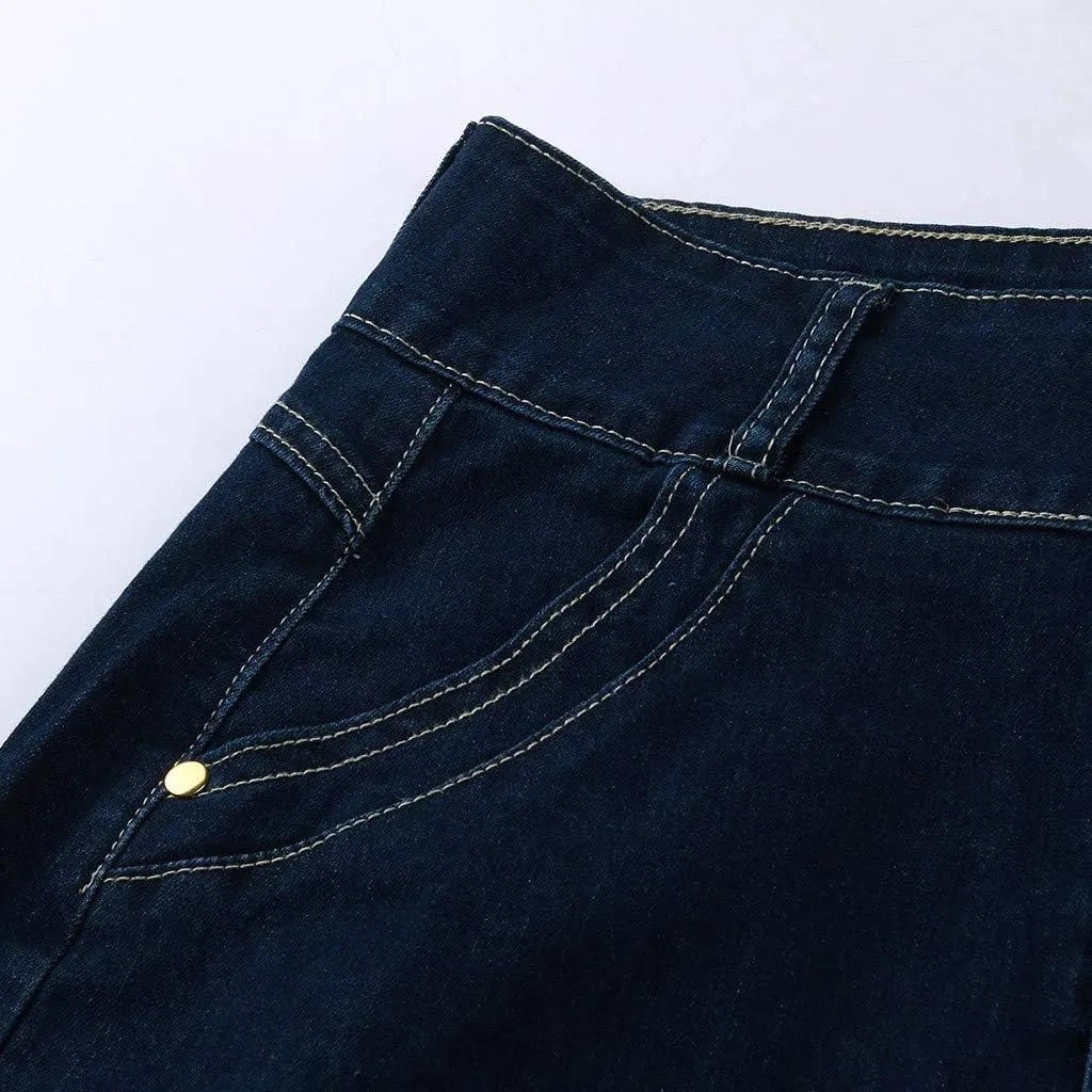 Fashion Front Skirts Washed Jean Casual Senim Long Skirt Denim Long A-Line Vintage Women's Oiversized Button Jean Maxi Skirt