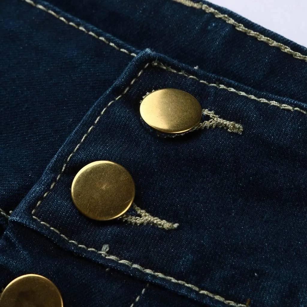 Fashion Front Skirts Washed Jean Casual Senim Long Skirt Denim Long A-Line Vintage Women's Oiversized Button Jean Maxi Skirt