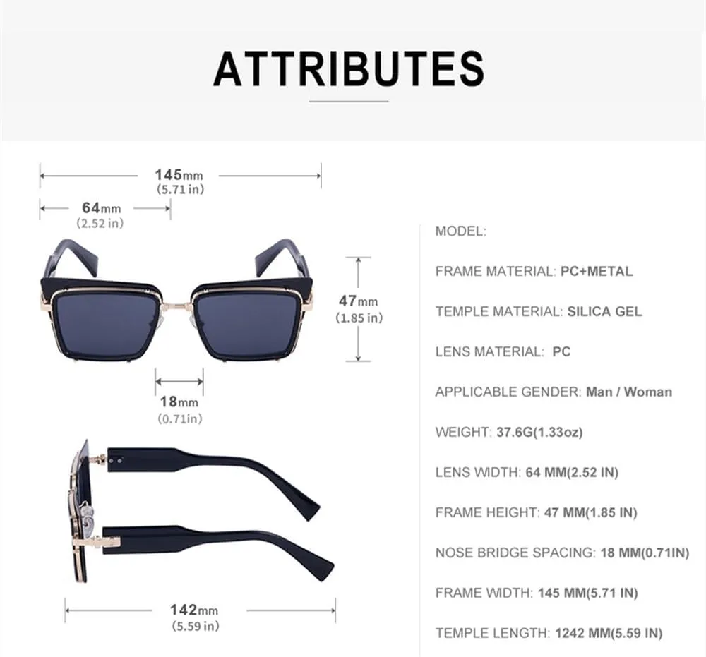 Fashion Vintage Frame Cat Eye Sunglasses Women Men Classic Luxury Trend Travel SunGlasses For Ladies