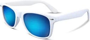 FEISEDY Classic Square Retro Polarized Sunglasses Women Men 80s Sun Glasses Trendy UV400 B1858