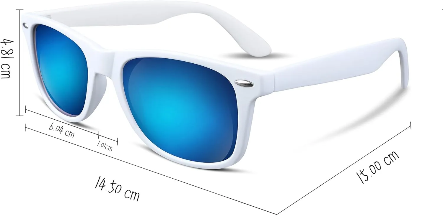 FEISEDY Classic Square Retro Polarized Sunglasses Women Men 80s Sun Glasses Trendy UV400 B1858