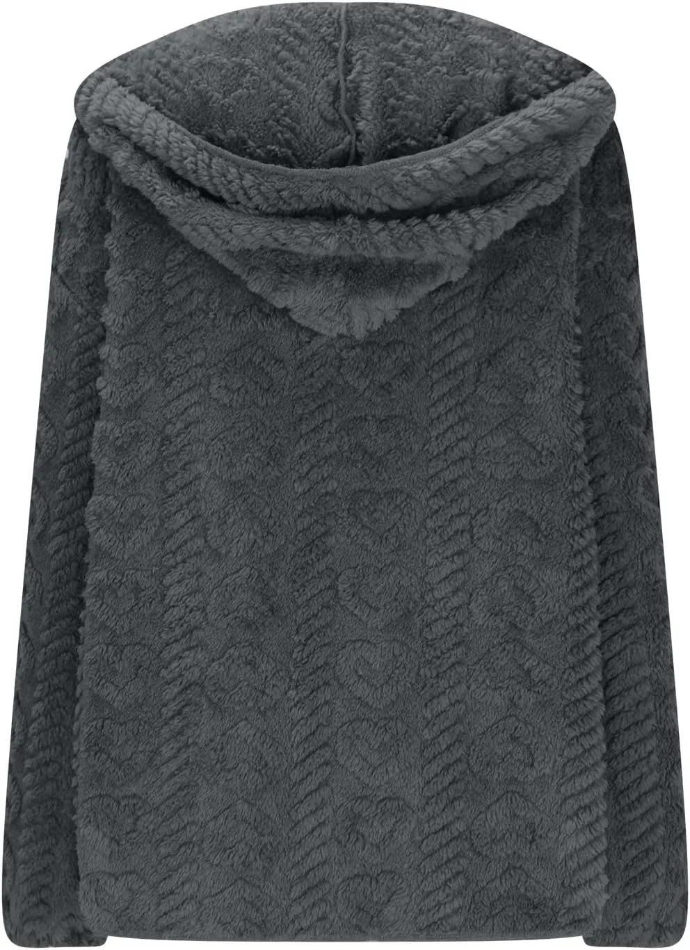 Fleece Jacket Women Sherpa Fuzzy Hoodie Jackets Fleece Lined Cardigan Jacket Winter Warm Casual Trendy Outerwear Coat
