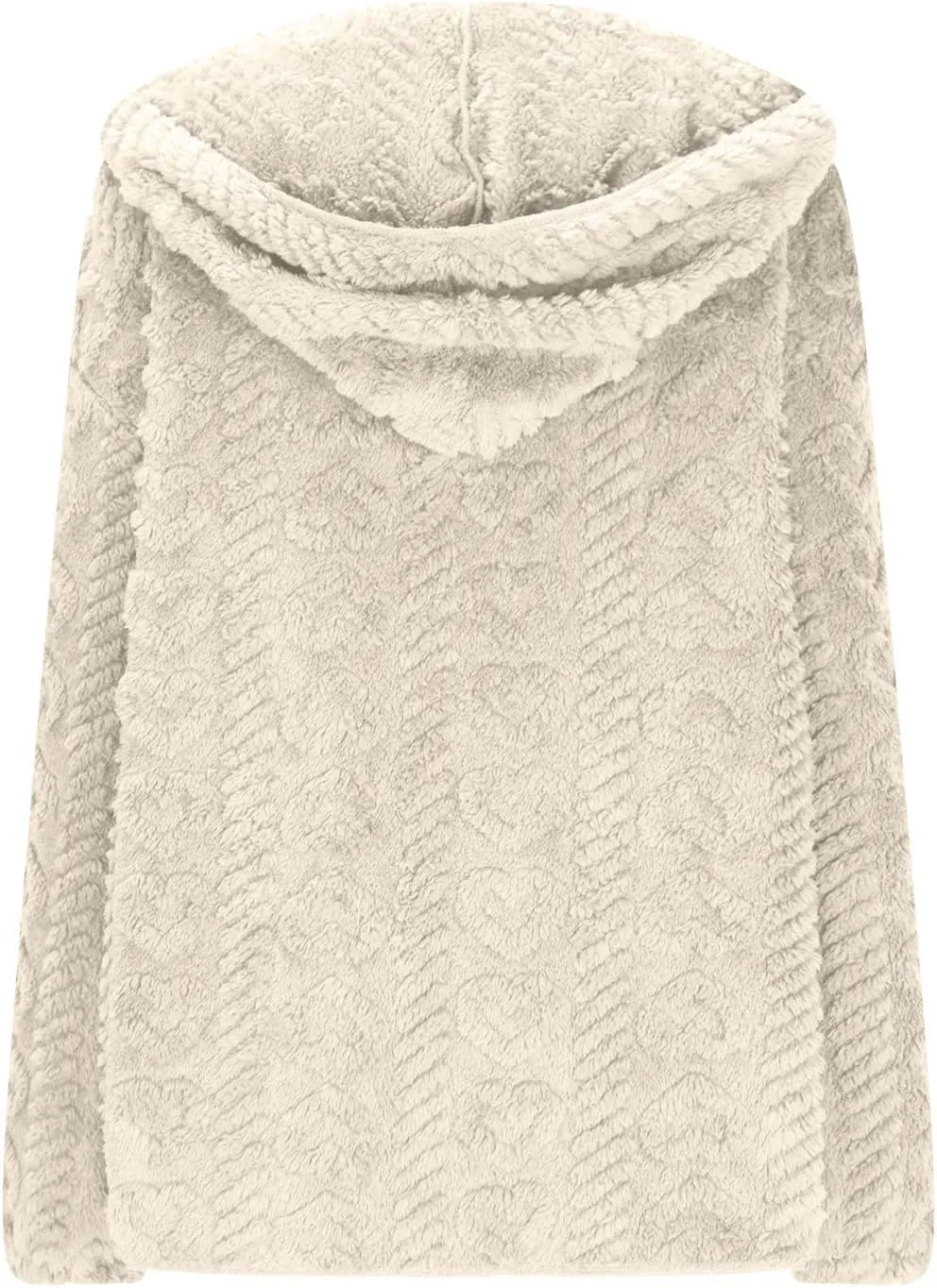 Fleece Jacket Women Sherpa Fuzzy Hoodie Jackets Fleece Lined Cardigan Jacket Winter Warm Casual Trendy Outerwear Coat