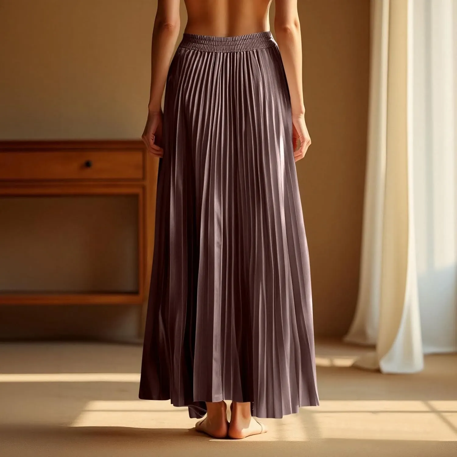 Floral Skirts for Women Flutter Peasant Casual Going Out Elastic Waist Festival Flowy Travel Smocked Boho Skirts for Women