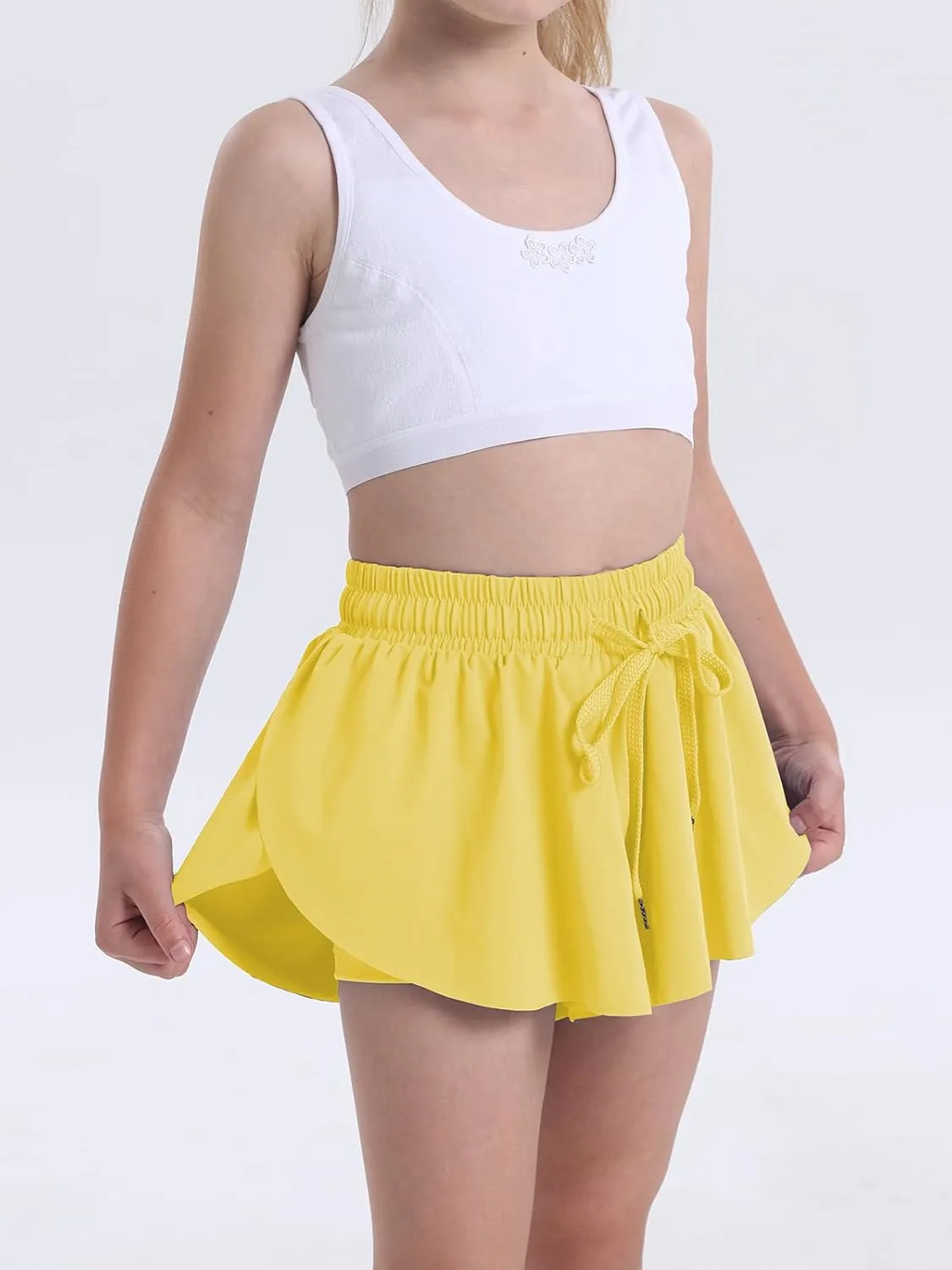 Flowy Shorts for Teen Girls Athletic Running Youth Butterfly Shorts