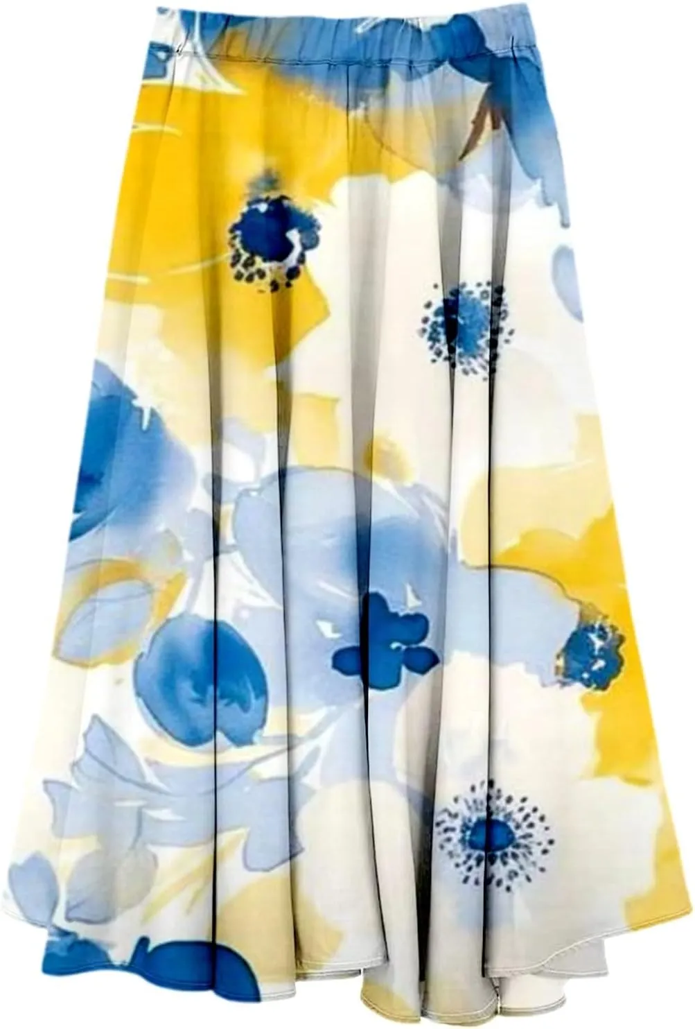 Flowy Skirts for Women Linen Tiered Ruffle Floral Long Skirt Flowy Summer 2025 High Waist Boho A Line Maxi Skorts