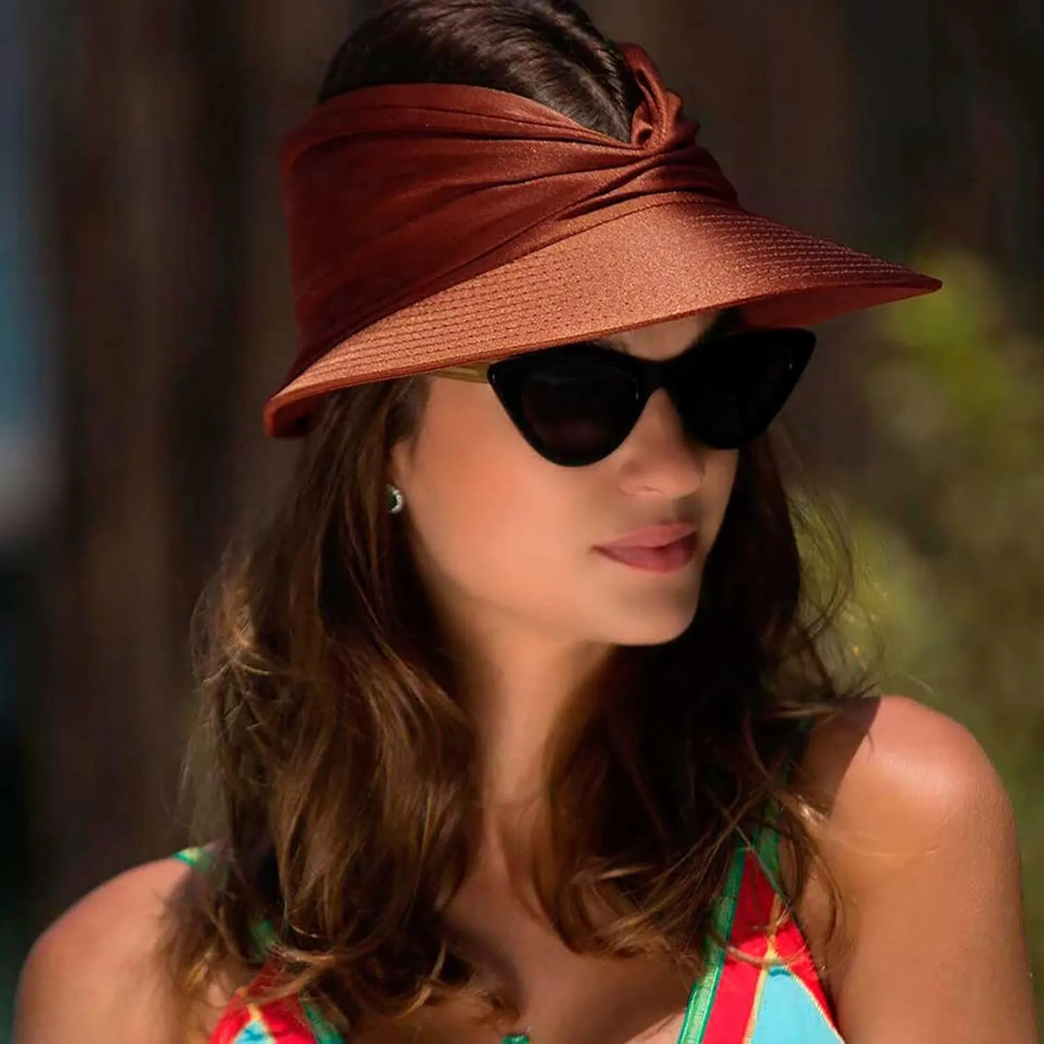 FUDERU Sun Visor Hats Clip On Wide Brim Visors Hat Women Men Outdoor Sports Beach Travel Tennis Caps s
