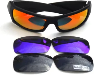 GALAXYLENSE Cycling Golfing Sport Polarized Sunglasses - Men & Women Glasses -100% UVab Protection With 3 Color Lenses