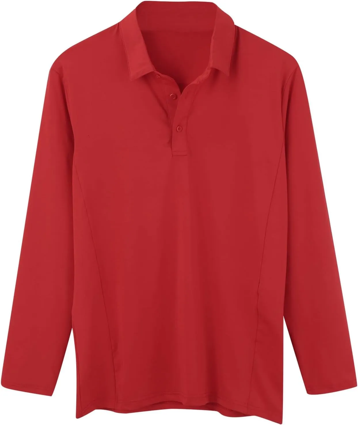 Golf Shirts for Mens Moisture Wicking Quick-Dry Long Sleeve Polo Shirt Performance Athletic Summer Collared T-Shirts