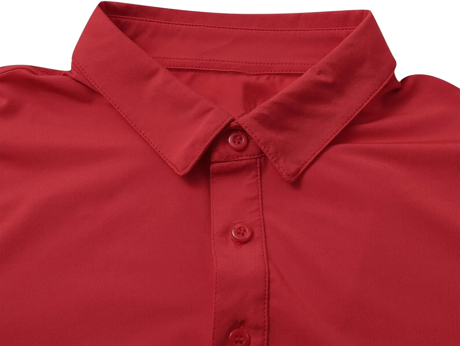 Golf Shirts for Mens Moisture Wicking Quick-Dry Long Sleeve Polo Shirt Performance Athletic Summer Collared T-Shirts