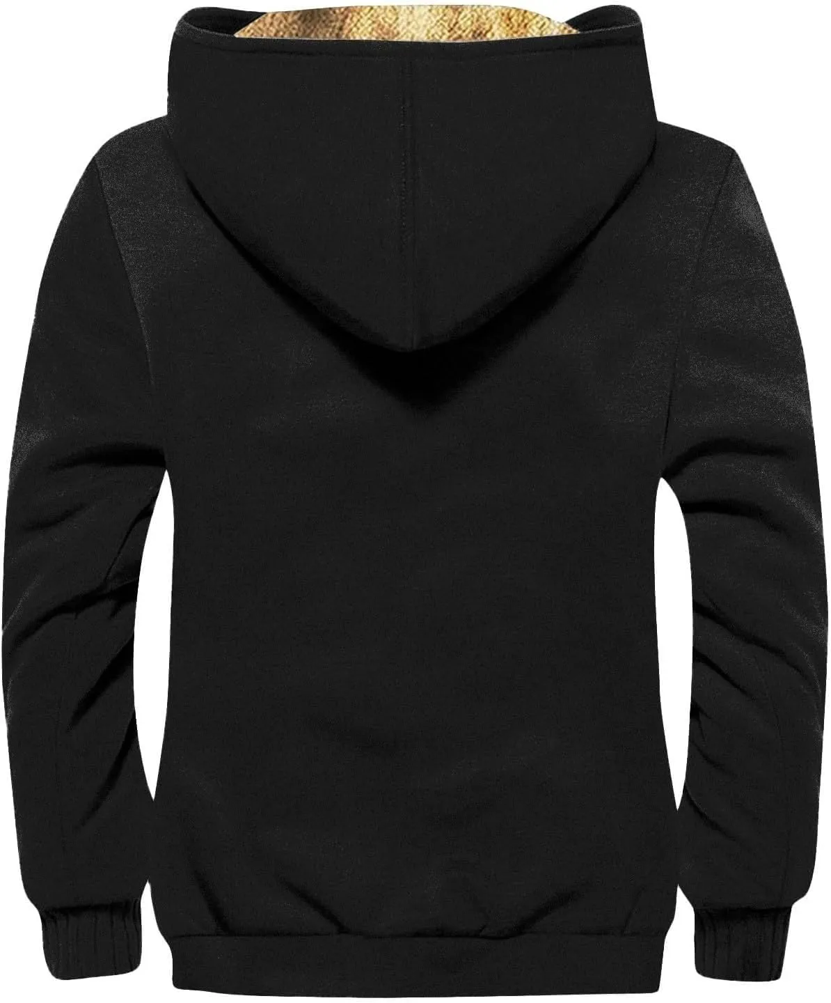 Jackets for Men Hoodie Fleece Winter Warm Jackets Windbreaker Heavyweight Windproof Sherpa Coat Casual Outerwear Jacket